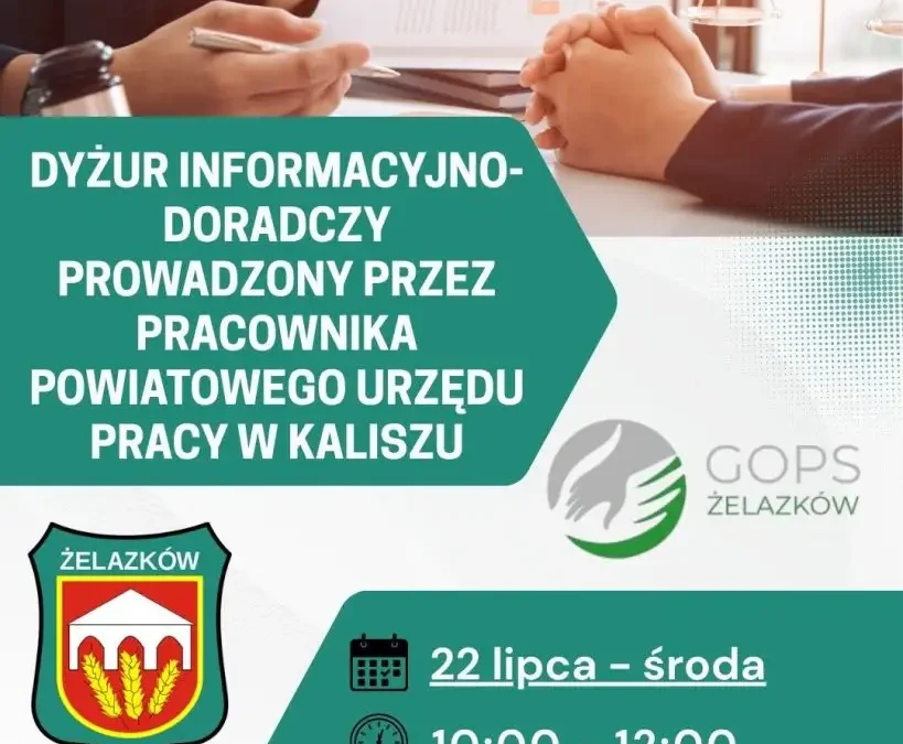 Dyżur informacyjno-doradczy w Żelazkowie – pomoc w sprawach pracy