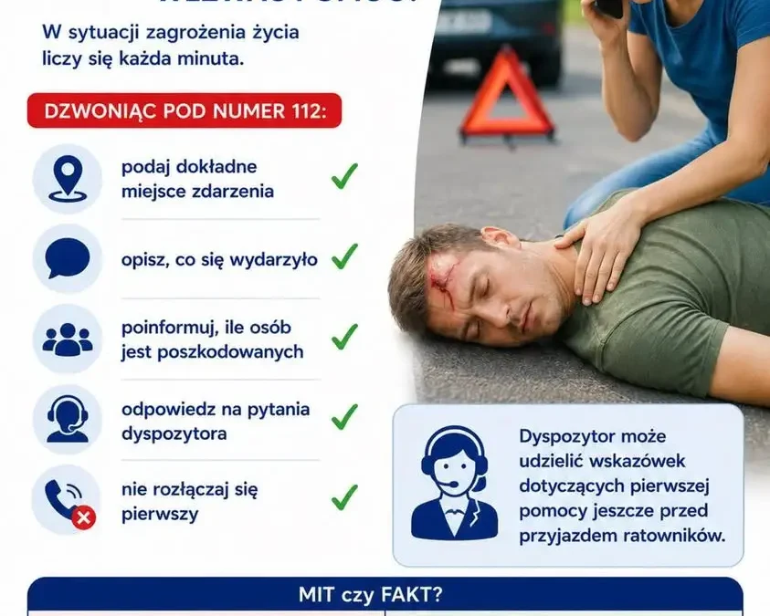 Jak prawidłowo wezwać pomoc? Szpital Kalisz przypomina zasady