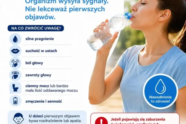 Upały sprzyjają odwodnieniu. Szpital w Kaliszu apeluje o regularne picie wody