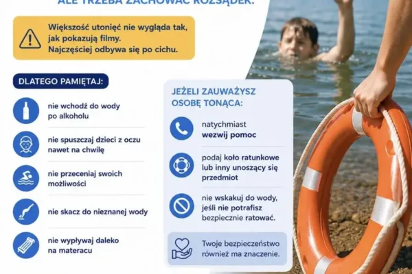 Bezpieczne wakacje: jak uniknąć tragedii nad wodą? Porady ekspertów