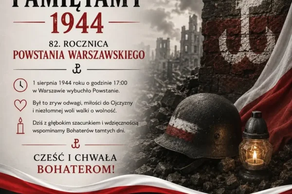 1 sierpnia: Godzina 'W’ – pamiętamy o bohaterach Powstania Warszawskiego