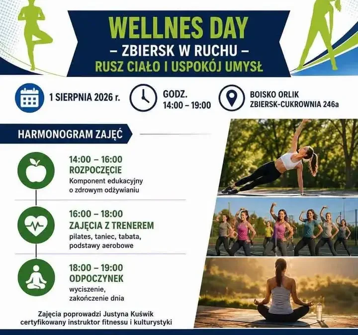Wellness Day w Zbiersku: zdrowie, ruch i relaks na Orliku już dziś