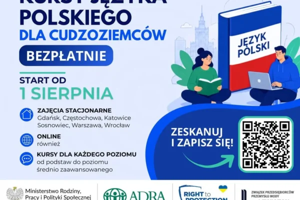 Bezpłatne kursy polskiego dla cudzoziemców – rusza rekrutacja do projektu ADRA