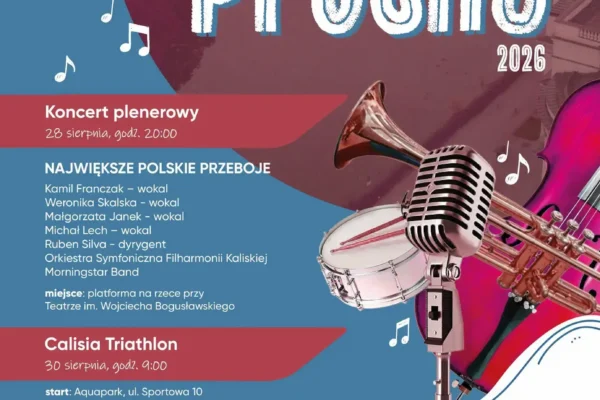 Święto Rzeki Prosny w Kaliszu: Koncert nad wodą z polskimi przebojami