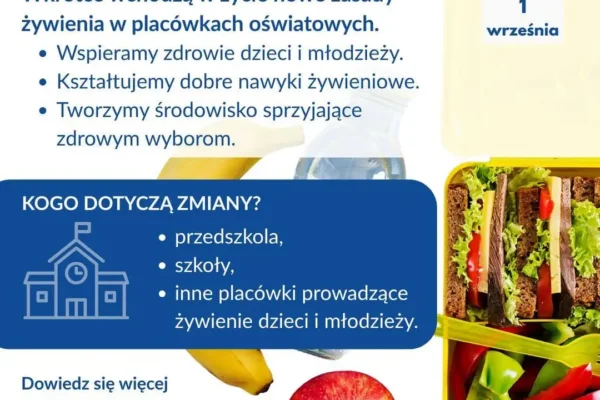 Nowe zasady żywienia w szkołach i przedszkolach od 1 września 2026