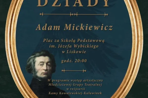 Narodowe Czytanie „Dziadów” w Liskowie – plenerowe spotkanie 5 września