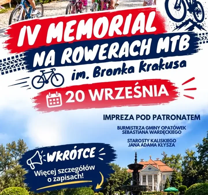 IV Memoriał MTB im. Bronka Krakusa – 20 września w Opatówku