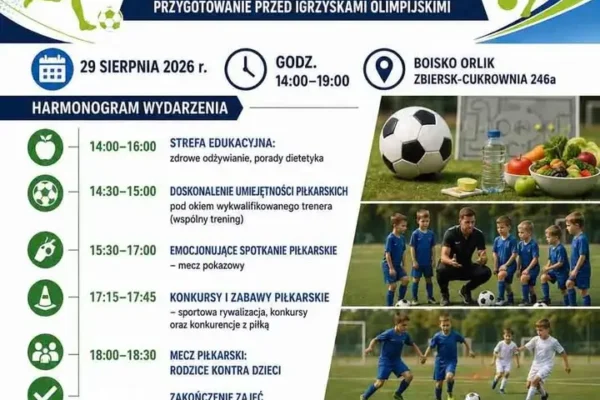 Sportowe popołudnie na Orliku w Zbiersku – 29 sierpnia