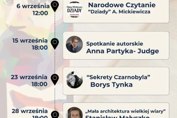 Wrześniowe spotkania w kaliskiej bibliotece: od Dziadów po Czarnobyl