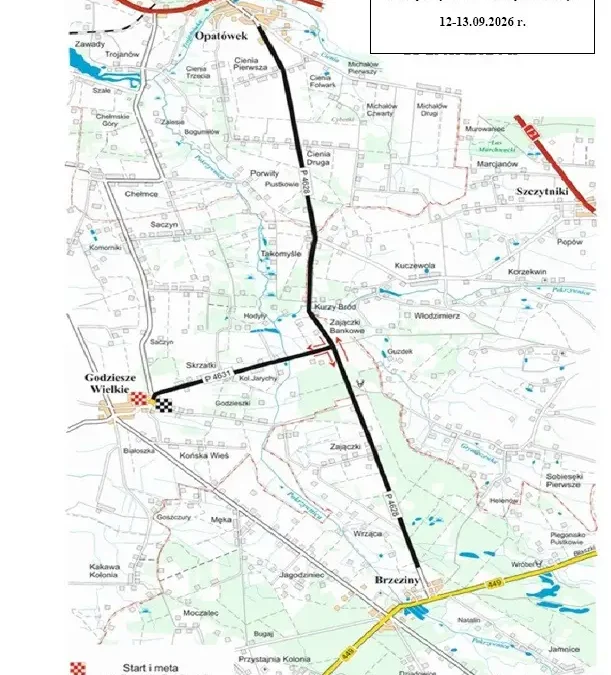 Utrudnienia w ruchu drogowym podczas Mistrzostw Polski w jeździe na czas