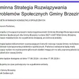 Gmina Brzeziny zaprasza mieszkańców do udziału w ankiecie społecznej