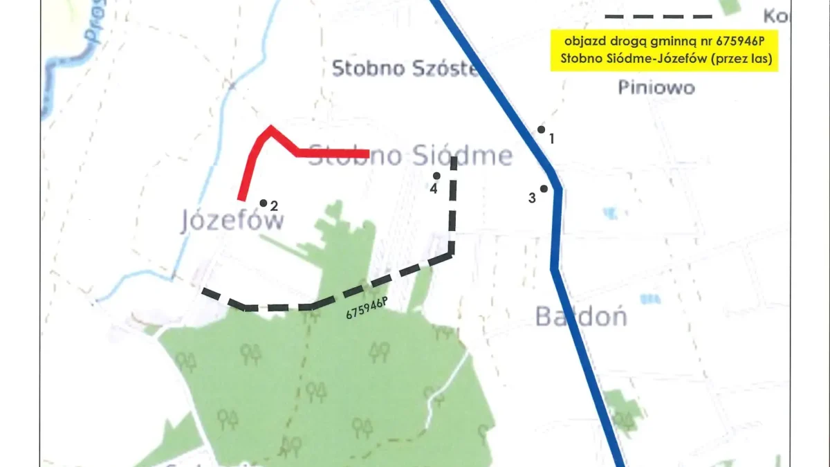 Józefów: czasowe zamknięcie drogi i obowiązkowy objazd do 15 września