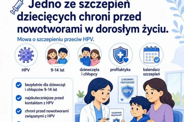 Szczepienie HPV – bezpłatna ochrona przed nowotworami dla dzieci i młodzieży
