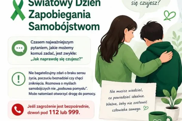Światowy Dzień Zapobiegania Samobójstwom – gdzie szukać pomocy w Kaliszu i całej Polsce