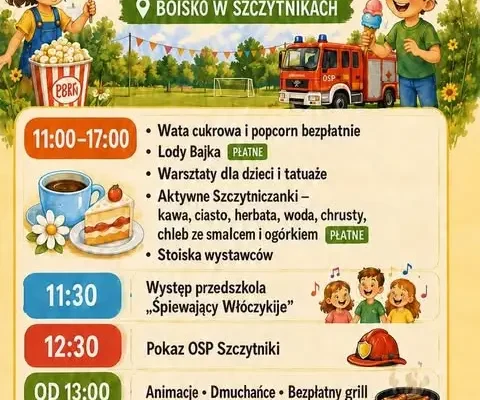 Zakończenie lata w Szczytnikach: rodzinny festyn z atrakcjami już w sobotę
