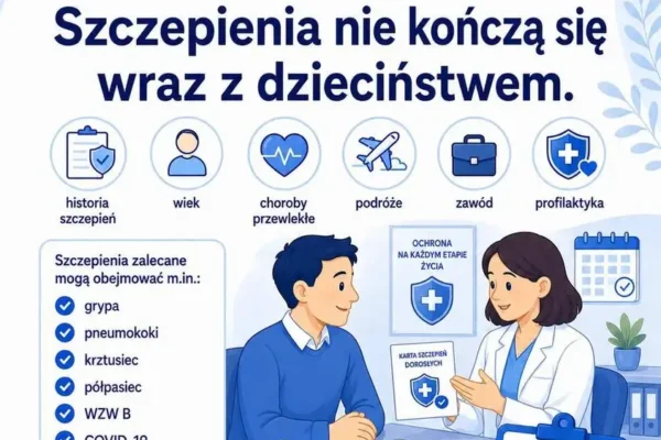 Szczepienia dorosłych – Szpital Kalisz przypomina o profilaktyce