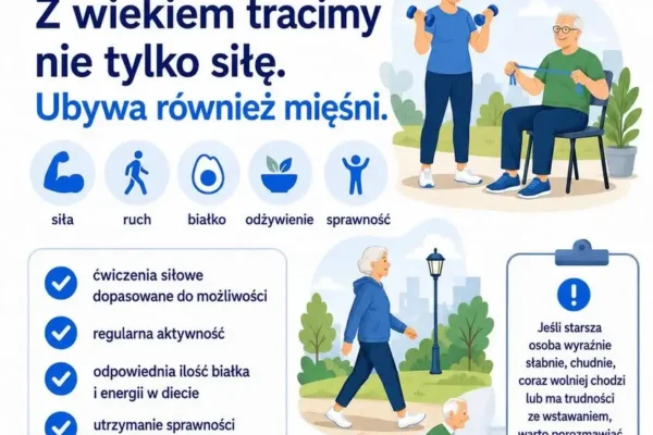 Sarkopenia — cichy problem seniorów. Szpital Kalisz wyjaśnia, jak walczyć z utratą mięśni