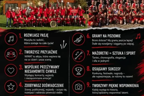 Orkiestra WIWAT z Żelazkowa zaprasza dzieci i młodzież na bezpłatne zajęcia