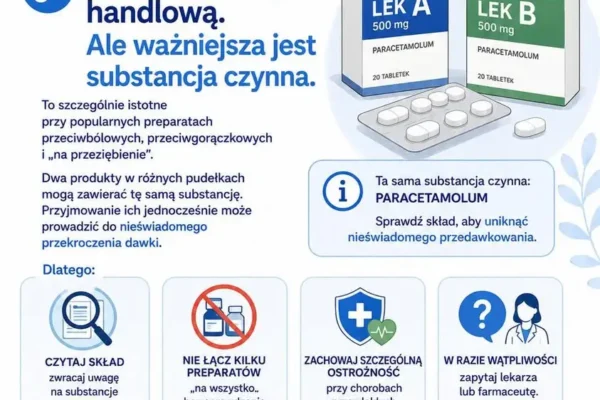 Szpital Kalisz ostrzega: dwa różne leki mogą mieć tę samą substancję czynną