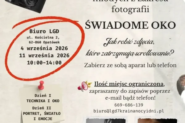 Bezpłatne warsztaty fotograficzne dla młodzieży – zapisy trwają