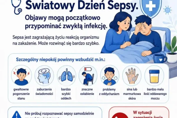 Światowy Dzień Sepsy. Objawy łatwo pomylić z infekcją – liczy się czas