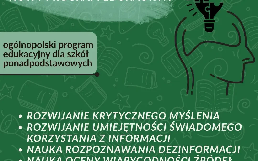 Rusza program edukacyjny „Tylko Pomyśl” dla szkół ponadpodstawowych