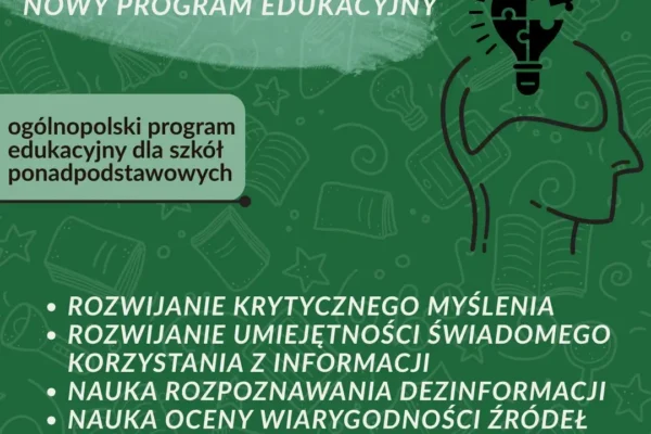 Rusza program edukacyjny „Tylko Pomyśl” dla szkół ponadpodstawowych