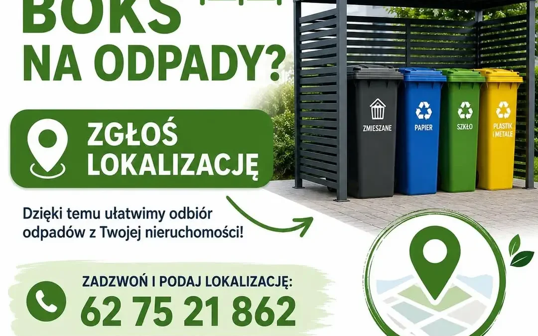 Gmina Żelazków prosi mieszkańców o zgłaszanie lokalizacji boksów na odpady