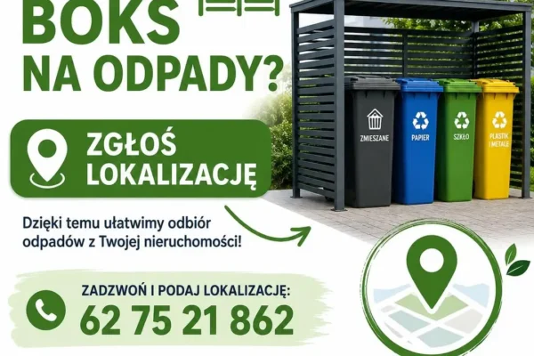Gmina Żelazków prosi mieszkańców o zgłaszanie lokalizacji boksów na odpady