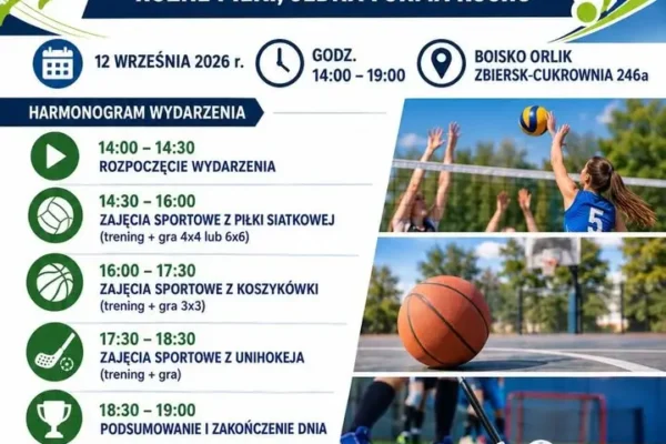 Aktywny Orlik 2026 w Zbiersku – sportowe popołudnie dla całych rodzin