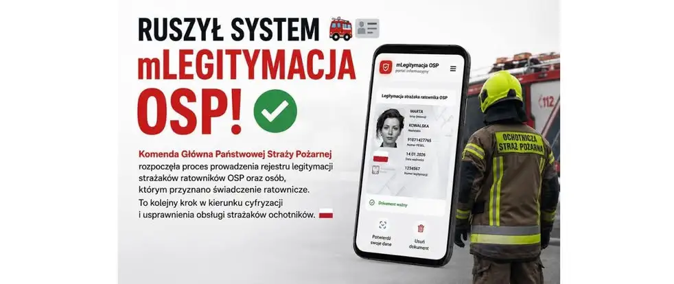 mLegitymacja OSP już działa – jak złożyć wniosek o cyfrową legitymację?