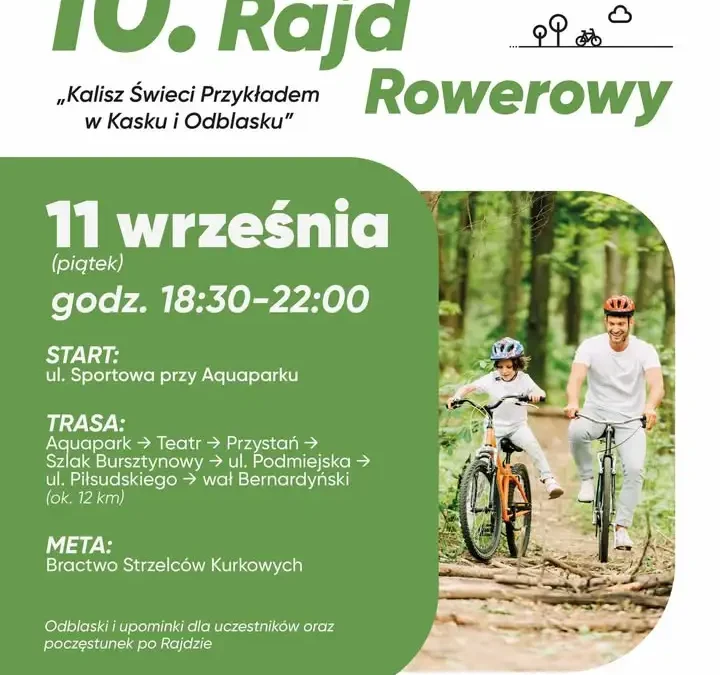 10. Rajd Rowerowy w Kaliszu – bezpieczeństwo na dwóch kółkach
