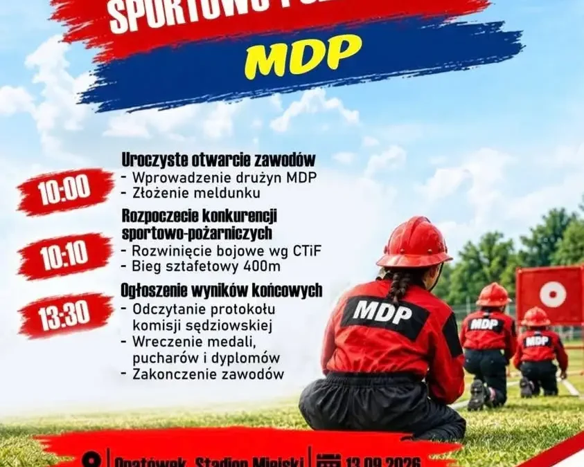 Powiatowe zawody MDP w Opatówku już w niedzielę 13 września