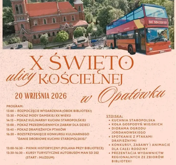 X Święto Ulicy Kościelnej w Opatówku – jubileuszowa edycja już 20 września