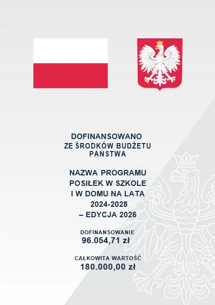 Gmina Opatówek z dotacją 96 tys. zł na program „Posiłek w szkole i w domu”