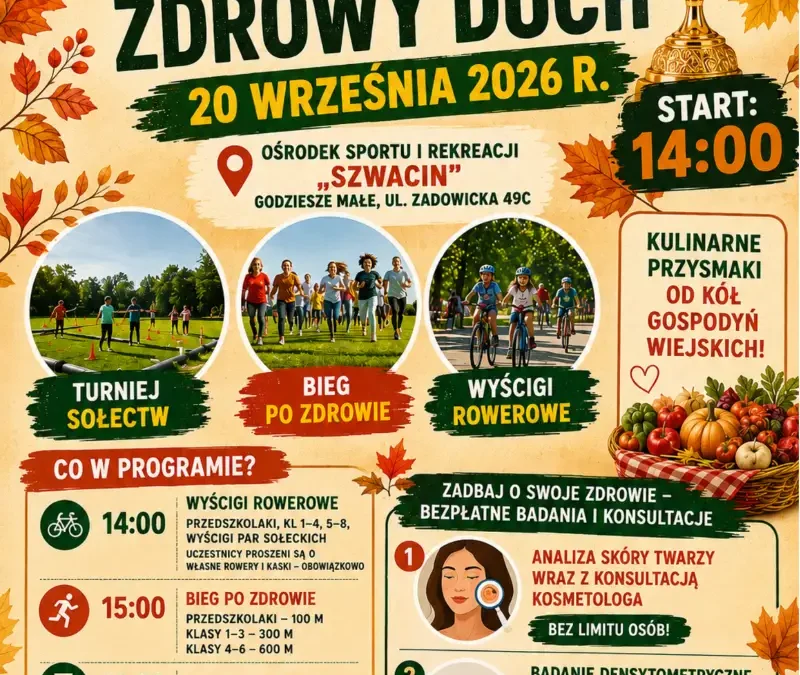 Festyn „W zdrowym ciele zdrowy duch” w Godzieszach Wielkich – 20 września