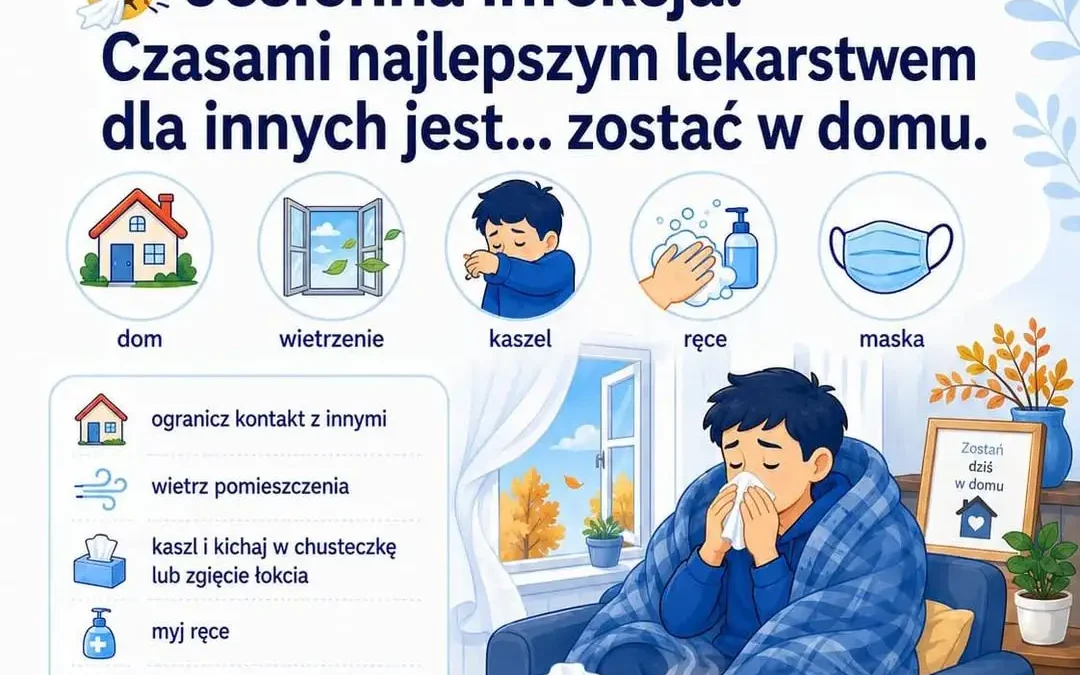 Jesienna infekcja – kaliski szpital przypomina, jak chronić siebie i innych