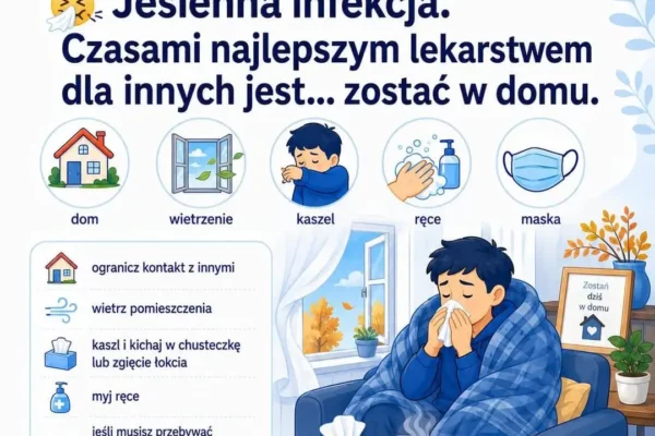Jesienna infekcja – kaliski szpital przypomina, jak chronić siebie i innych