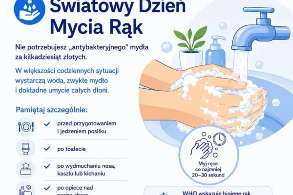 Światowy Dzień Mycia Rąk – prosta profilaktyka, która naprawdę działa