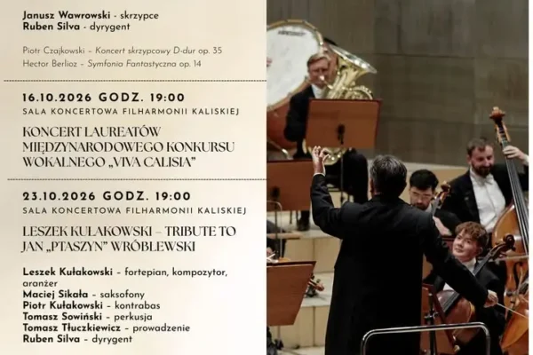 Październik pełen muzyki w Filharmonii Kaliskiej – inauguracja sezonu i cztery wyjątkowe koncerty