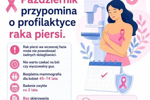 Różowy Październik w Kaliszu: bezpłatna mammografia dla kobiet 45-74