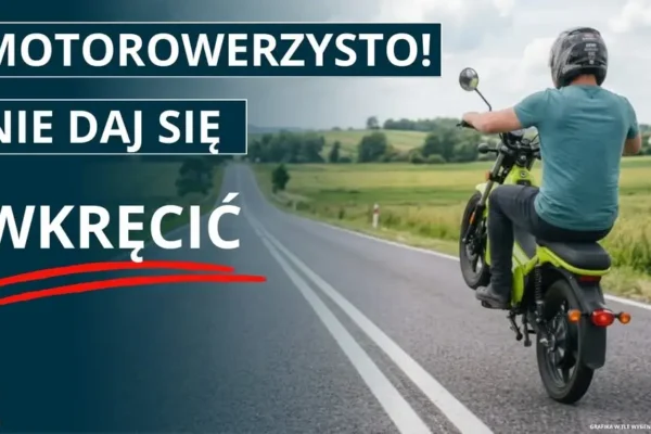 Motorowerzysto, uważaj na drodze! Policja Kalisz przypomina o zasadach bezpieczeństwa
