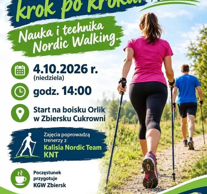 Nordic Walking w Zbiersku – wspólny marsz już w niedzielę 4 października