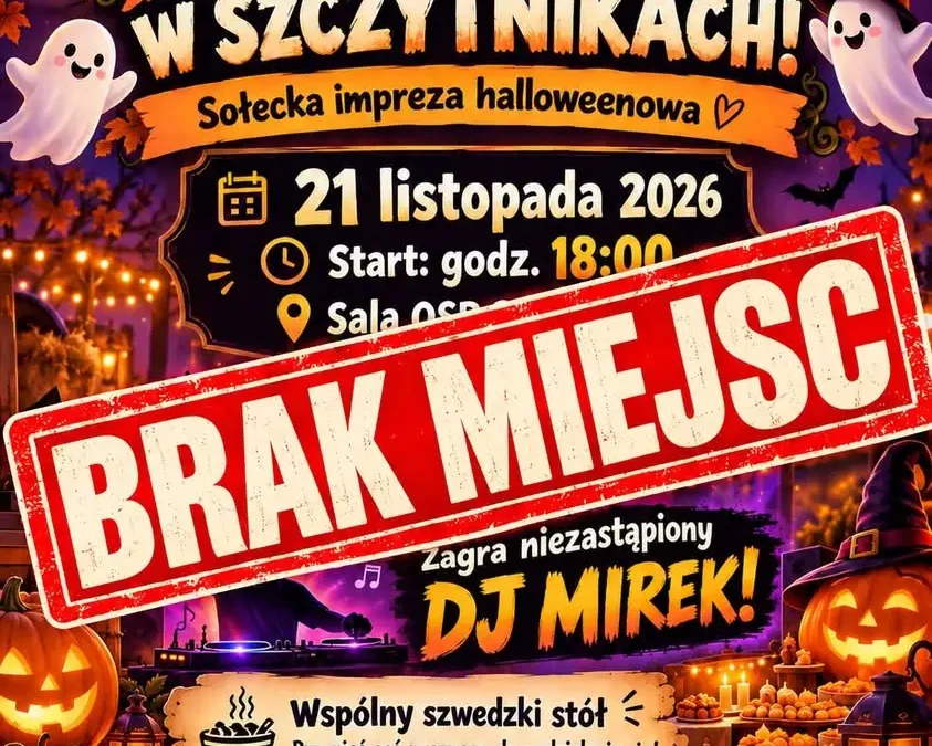 Halloween w Szczytnikach: brak miejsc na sołecką imprezę
