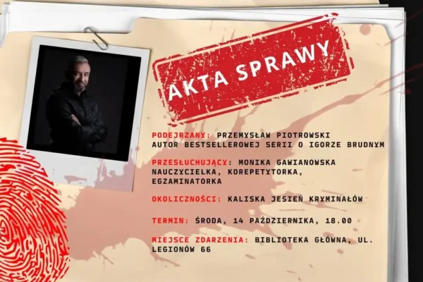 Kaliska Jesień Dreszczowców: spotkanie z Przemysławem Piotrowskim w Bibliotece Głównej