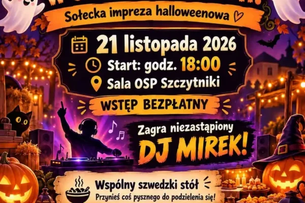 Halloweenowa zabawa w Szczytnikach – zaproszenie na sołecką imprezę