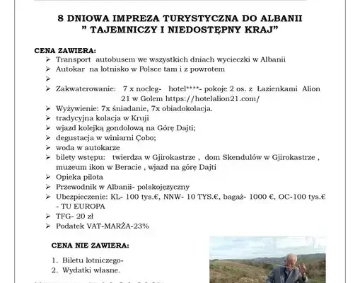 GOK Lisków zaprasza na 8-dniową wyprawę do Albanii – zapisy ruszają w listopadzie