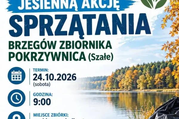 Jesienna Akcja Sprzątania brzegów zbiornika Pokrzywnica – 24 października