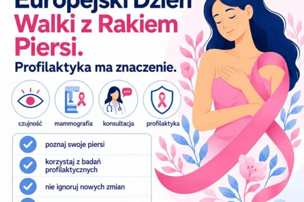 Europejski Dzień Walki z Rakiem Piersi – profilaktyka ratuje życie