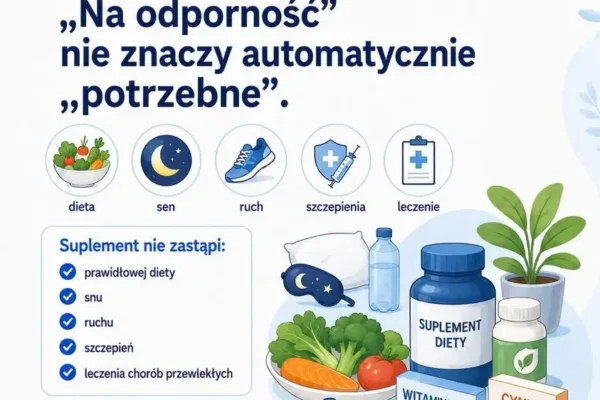 Szpital w Kaliszu ostrzega: suplementy nie zastąpią zdrowego stylu życia